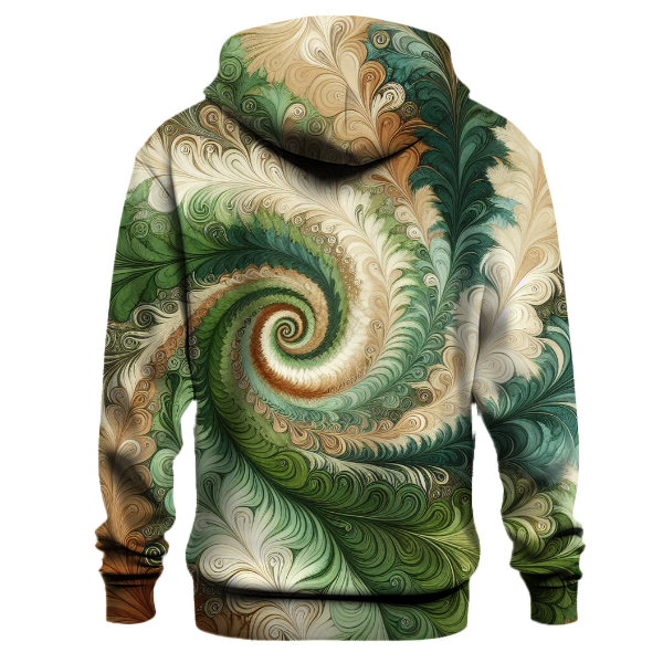 Forest Canopy Spiral Tie-Dye Hoodie