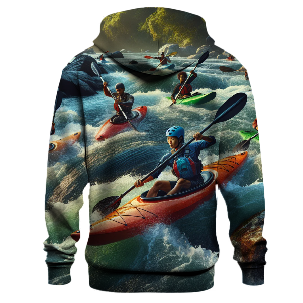 Kayaking Waves Hoodie