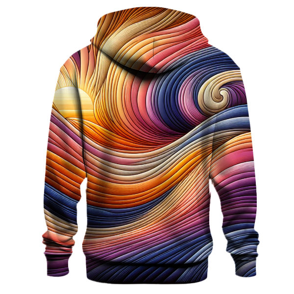 Retro Sunset Wave Hoodie