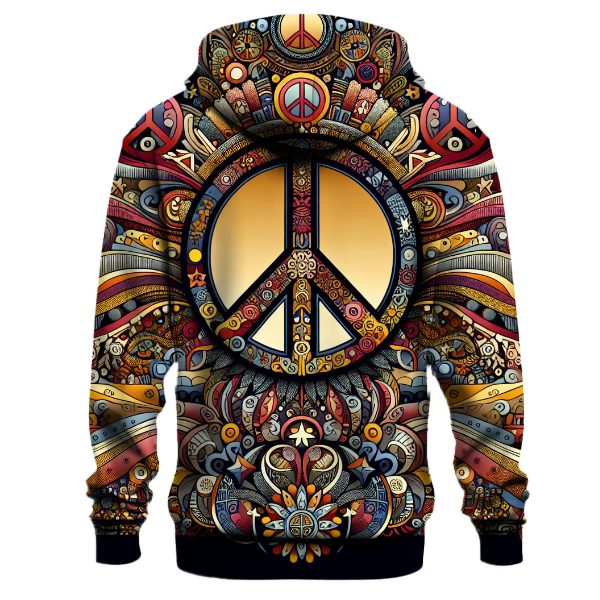 Hippie Peace Sign Hoodie