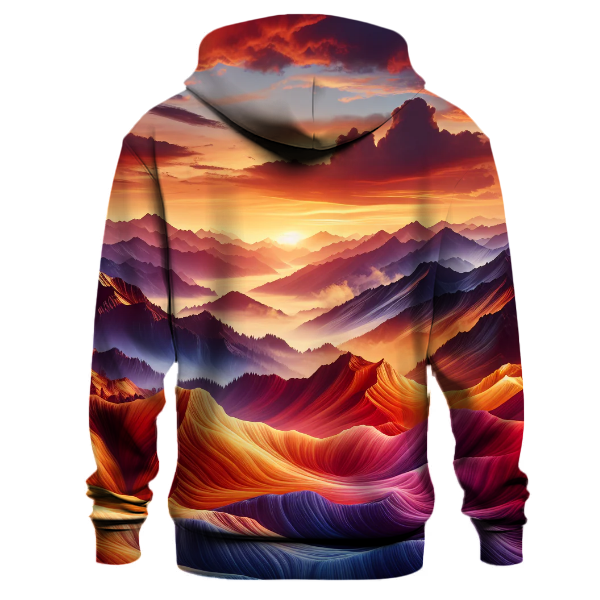 Fiery Mountain Sunset Hoodie