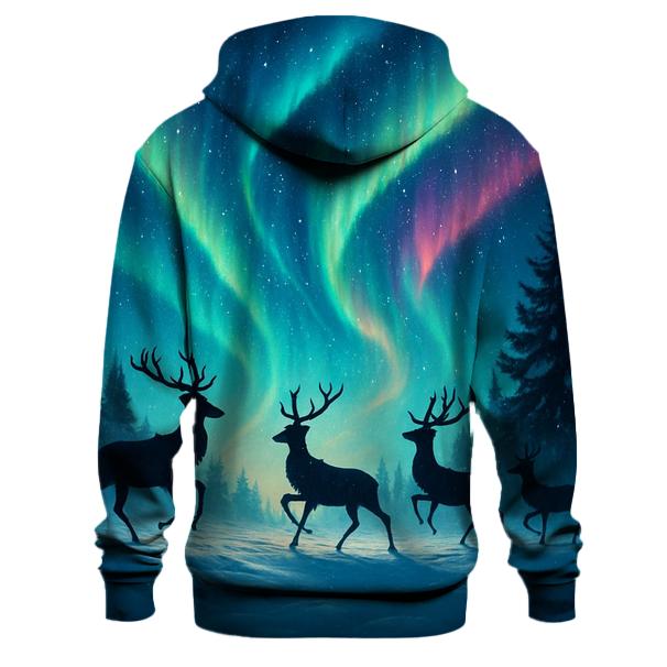 Northern Lights Reindeer Hoodie