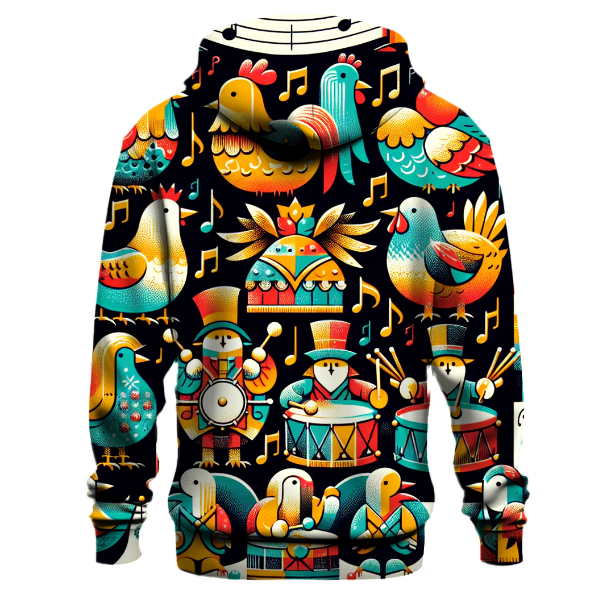 Twelve Days of Christmas Icons Hoodie