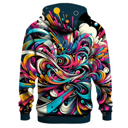 Dynamic Graffiti Splash Hoodie