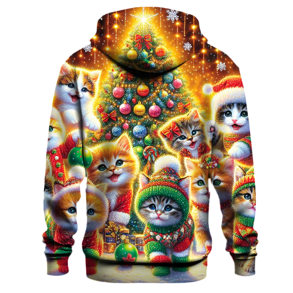 Christmas Cat Cuddle Party Hoodie