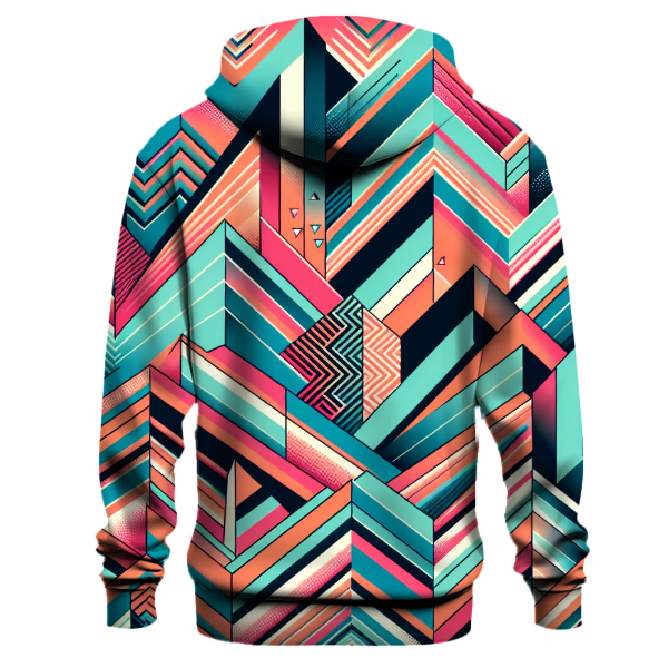 Neon Geometry Surge Hoodie