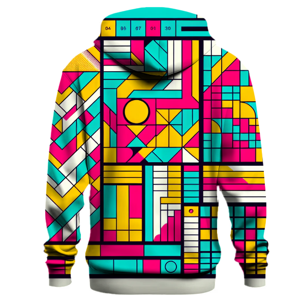 Vivid 80s Mosaic Hoodie