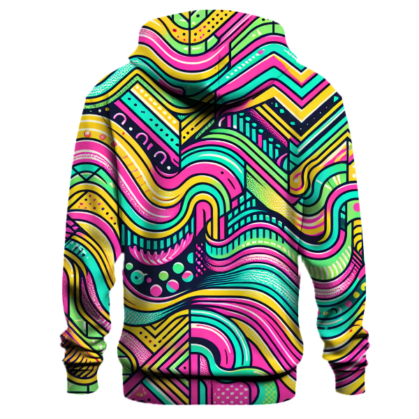 Vivid Retro Wave Hoodie