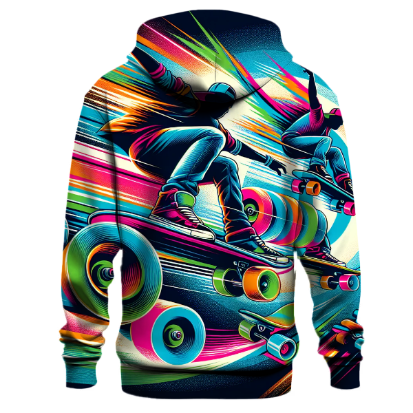 Retro Skate Style Hoodie