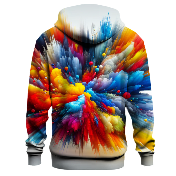 Rainbow Color Burst Hoodie