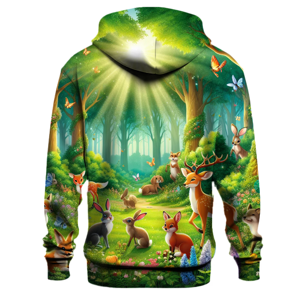 Charming Woodland Creature Escape Hoodie