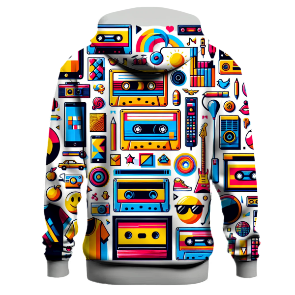 Funky 80s Pop Culture Hoodie