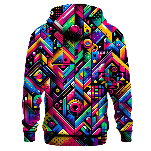 Geometric Retro Madness Hoodie