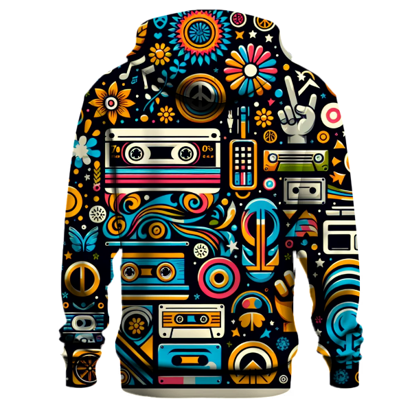 Classic 70s Retro Icons Hoodie
