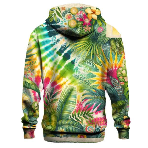Lush Tropical Paradise Tie-Dye Hoodie