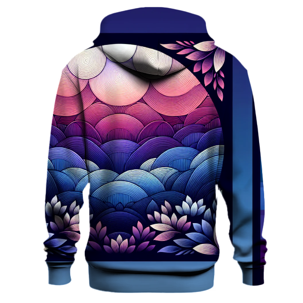 Velvet Nightfall Bloom Hoodie