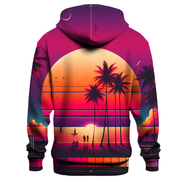 Retro Miami Sunset Hoodie