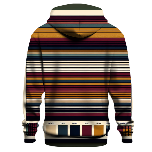 Chic Vintage Stripes Hoodie