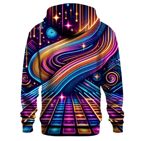 Neon Light Grooves Hoodie