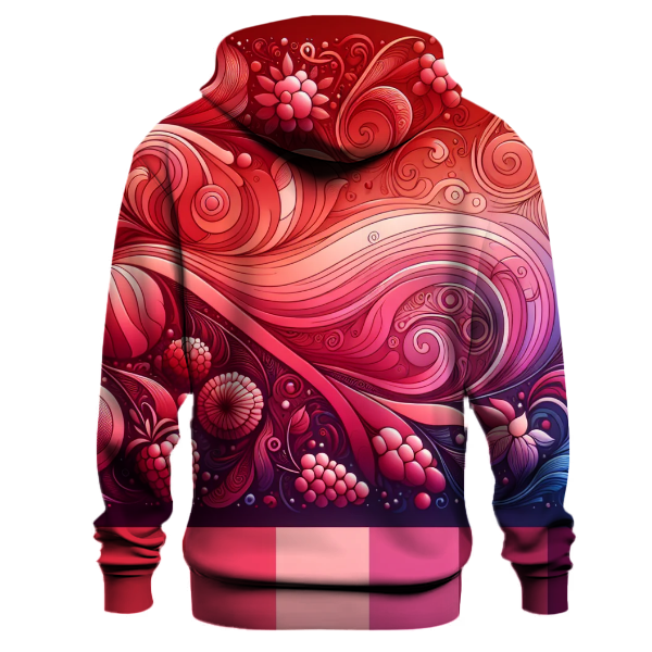 Raspberry Swirl Gradient Hoodie