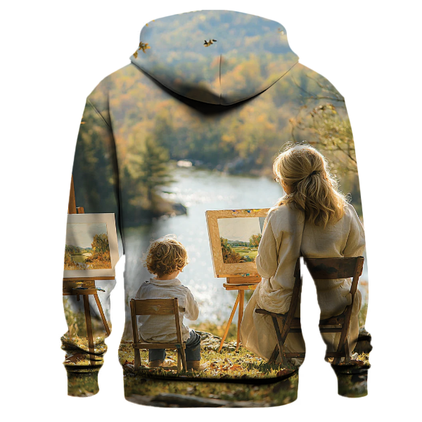 Natures Palette Painting a Landscape Together Hoodie