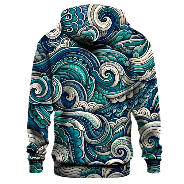 Prismatic Ocean Wave Tie-Dye Hoodie