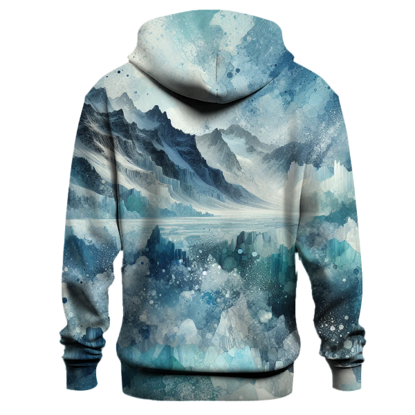 Icy Glacier Tie-dye Design Hoodie