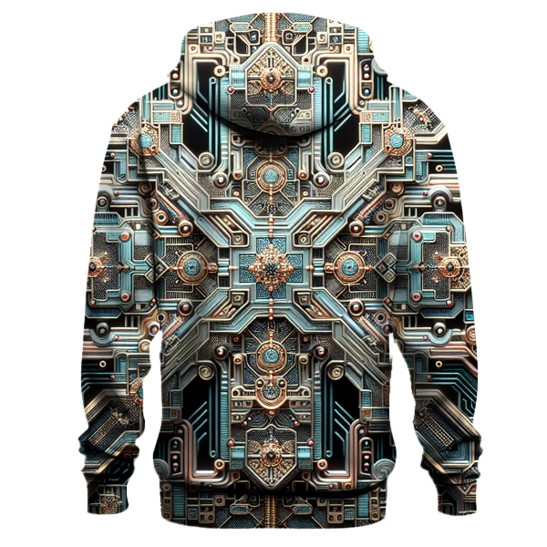 Retro Future Vision Design Hoodie
