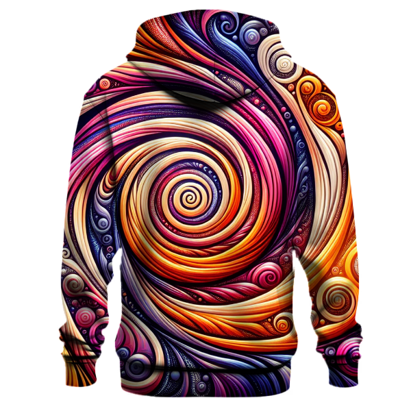 Cosmic Spiral Swirls Hoodie
