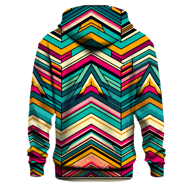 Retro Striped Chevron Hoodie