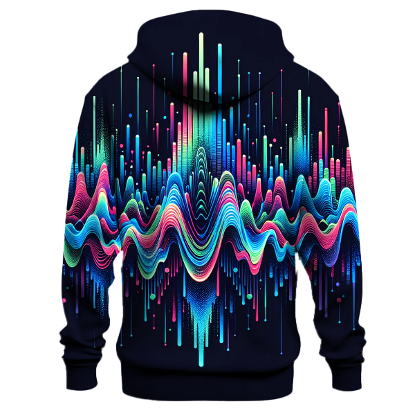 Vibrant Soundwaves Hoodie