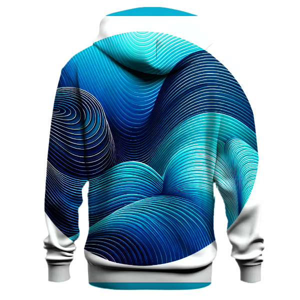 Cobalt Wave Flow Hoodie