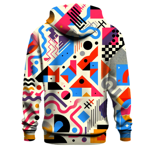 Vibrant Memphis Mosaic Hoodie