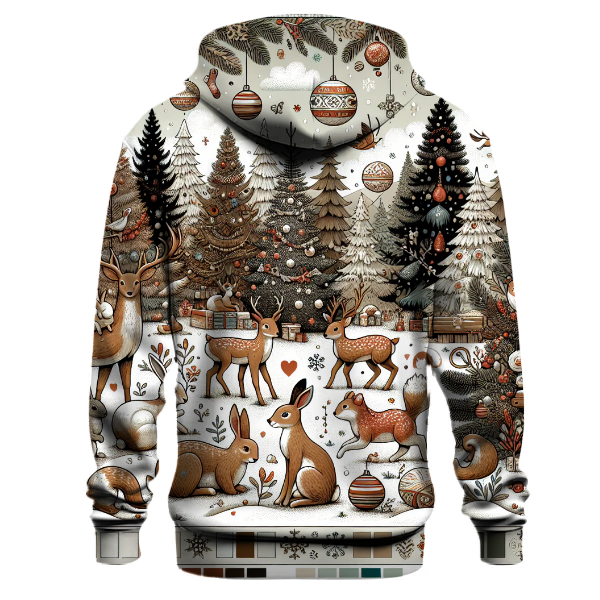 Charming Winter Wildlife Hoodie