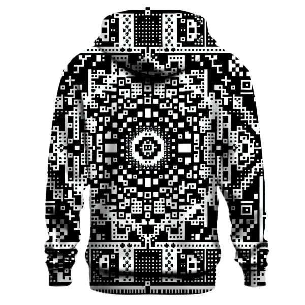 Retro Dot Matrix Charm Hoodie