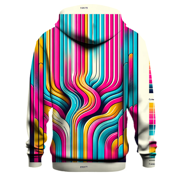 Electric Retro Stripes Hoodie