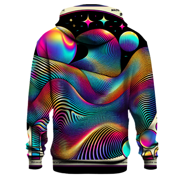 Holographic Retro Wave Hoodie