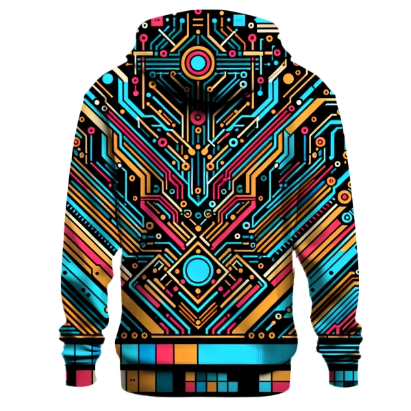 Retro Synth Circuitry Hoodie