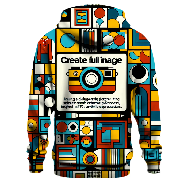 Nostalgic Pop Art Montage Hoodie
