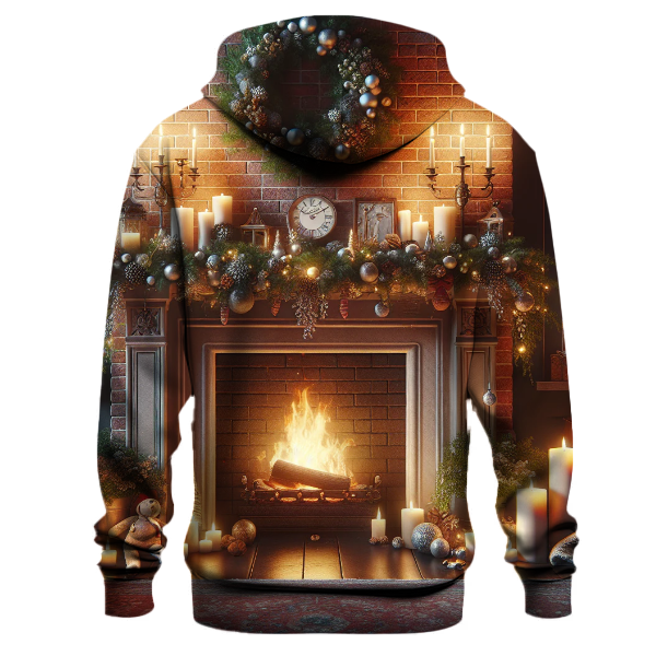 Festive Fireplace Gathering Hoodie