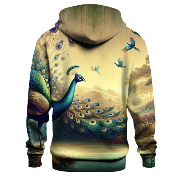 Regal Peacock Splendor Hoodie