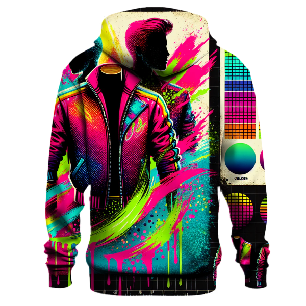 Neon Retro Grunge Hoodie