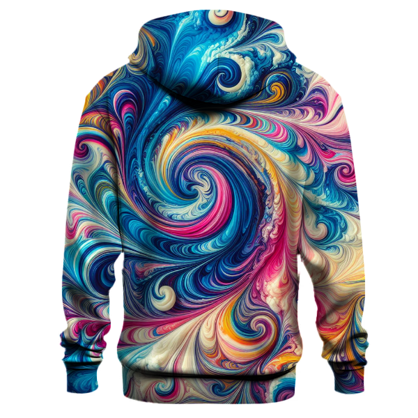 Colorful Tie Dye Swirls Hoodie