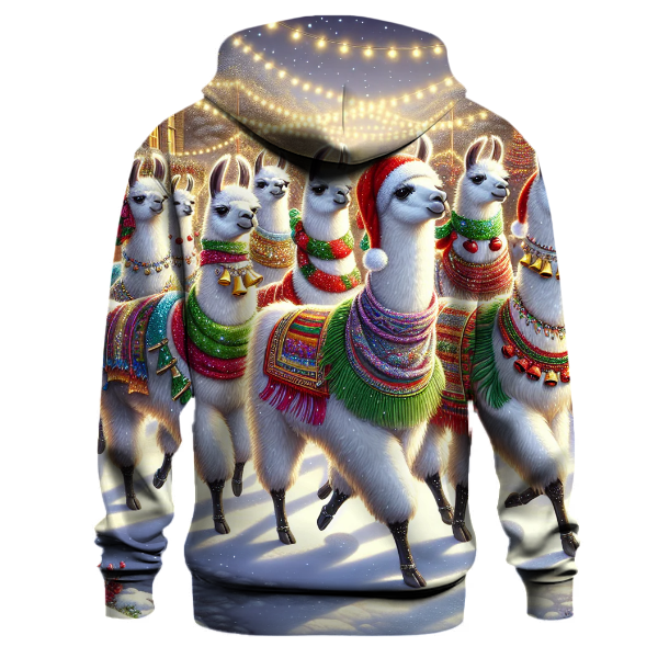 Festive Llama Parade Hoodie