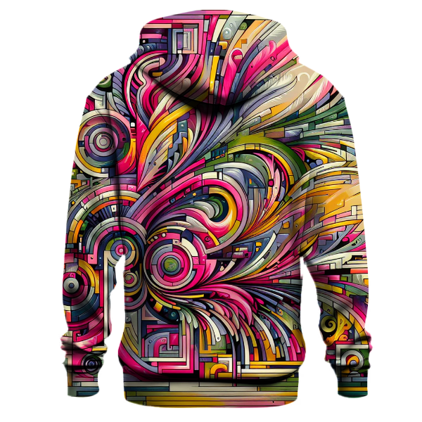Neon Abstract Symphony Hoodie