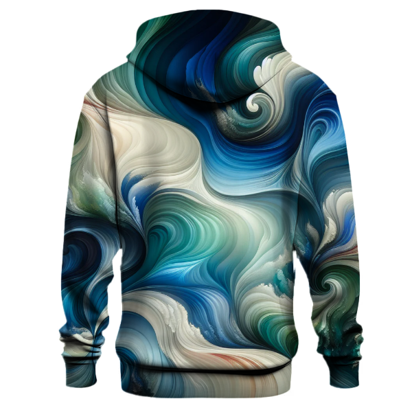 Sapphire Waves Tie-Dye Hoodie