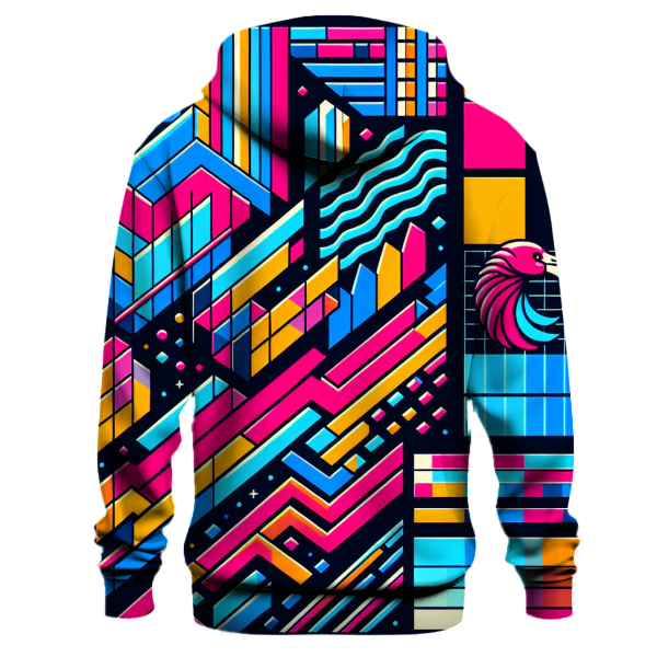 Neon Synth Patterns Hoodie