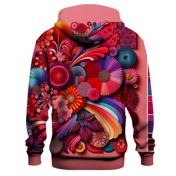 Vintage Floral Burst Hoodie