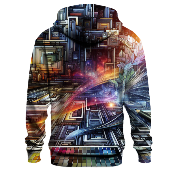 Futuristic Cyber Aesthetics Hoodie