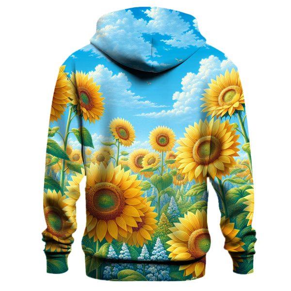 Cheerful Sunflower Garden Hoodie